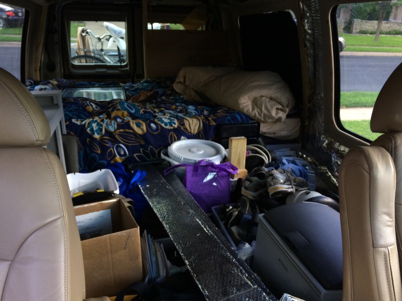 The van full of stuff