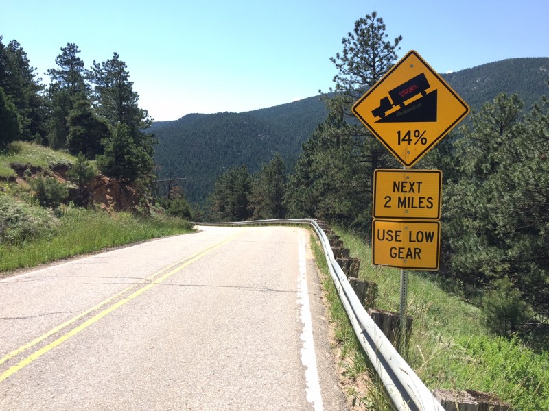 Turns out is was the steepest paved and maintained road in the country: 2170 feet of elevation gain in 4.5 miles.