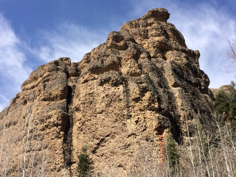 An example of the highly unique cliffs at Maple Canyon.