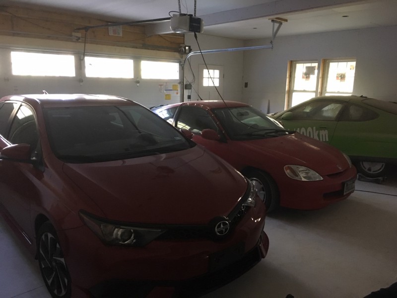 Our two car (or four Honda insight) garage